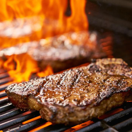 1 x 12oz AAA Black Angus grass-fed New York Striploin Steaks