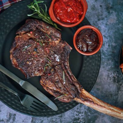 Beef - 1 x 40oz AAA Black Angus grass-fed Tomahawk Steak