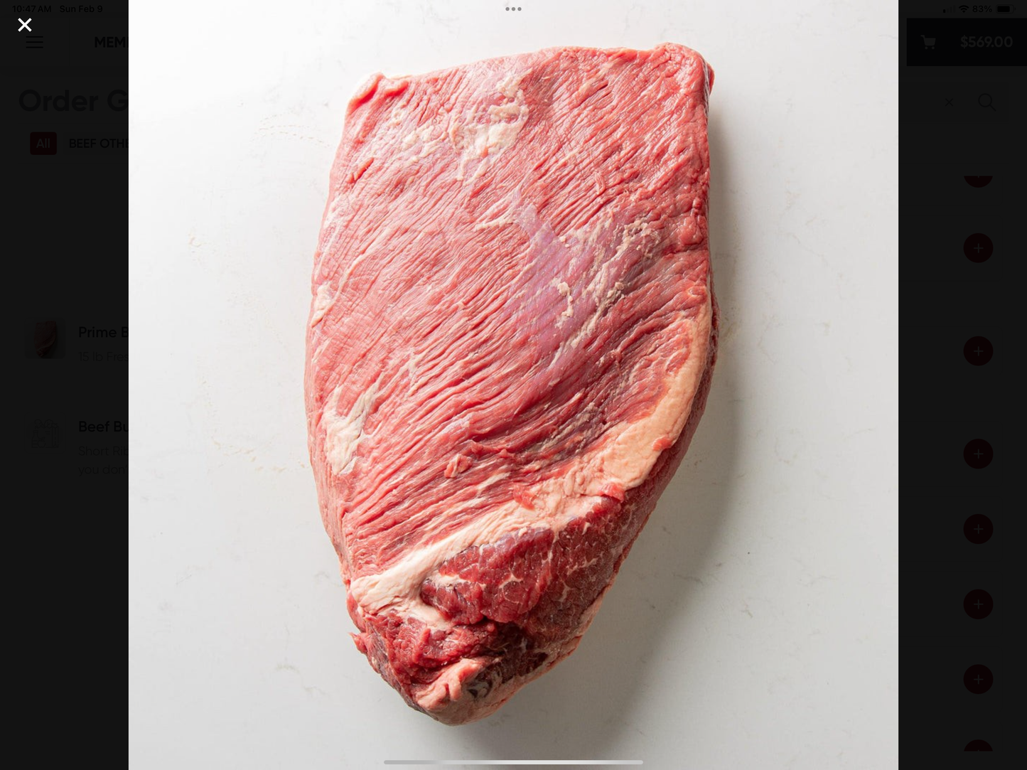 Canadian Prime full Brisket